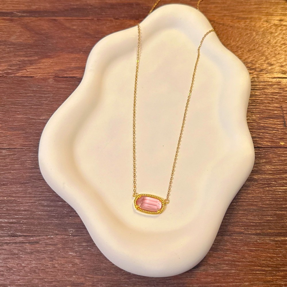 Berry Illusion Birthstone Geometric Pendant Gold Plated Adjustable Necklace